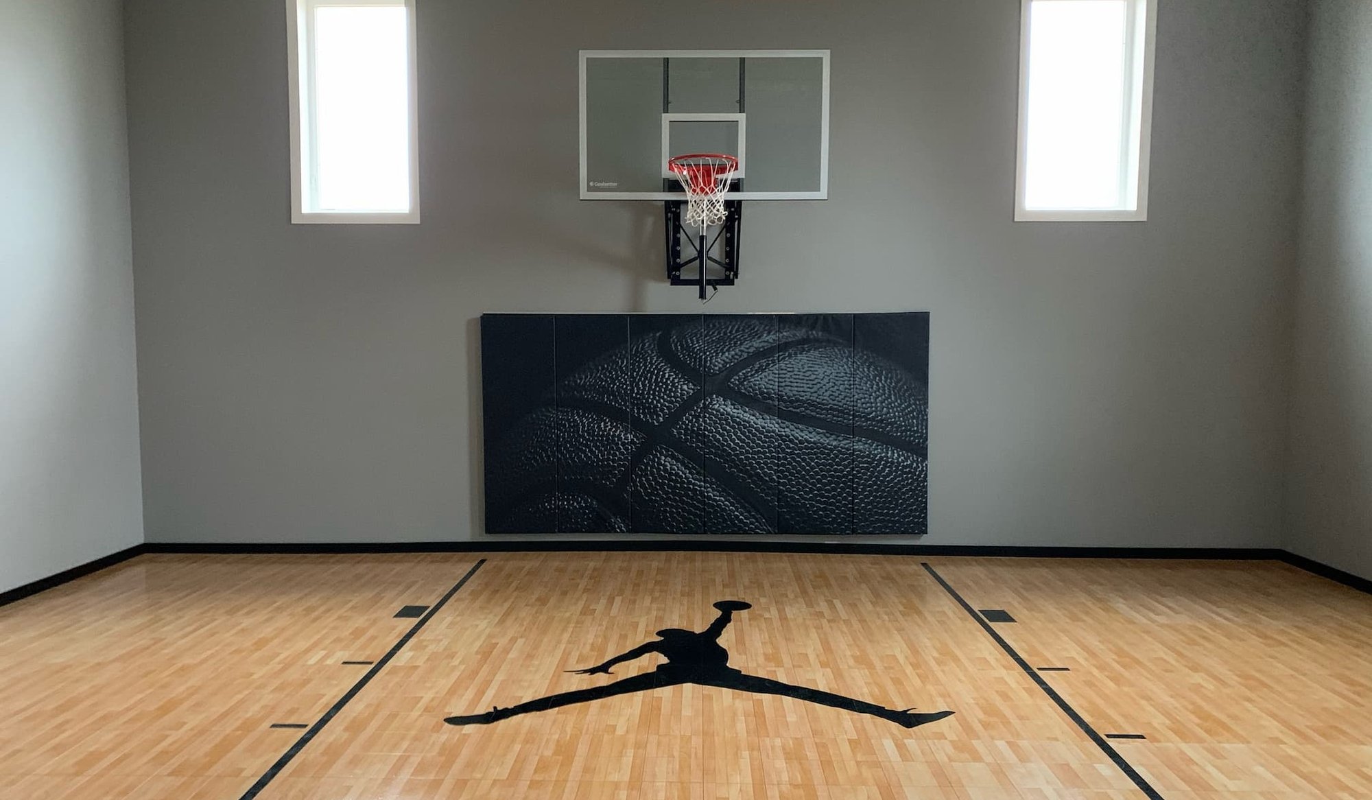 inside basketball court