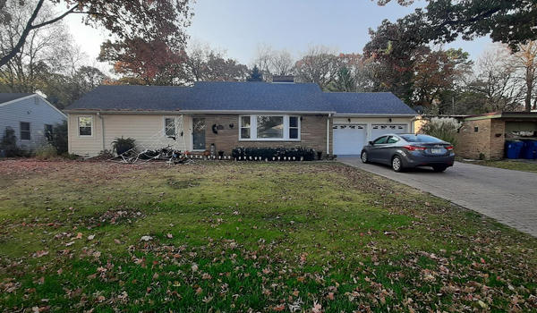 a single story rambler home